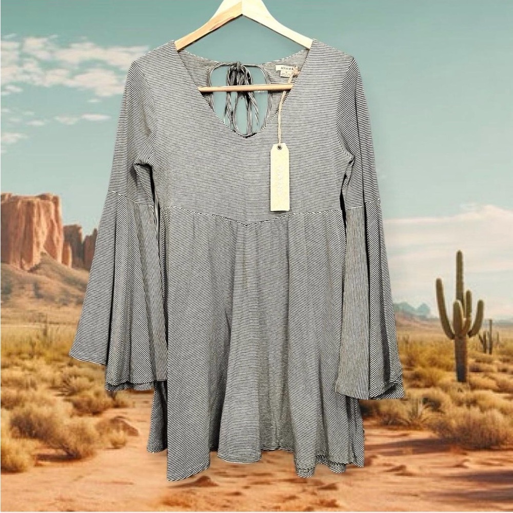 ⚡️NWT Anama by Anthropologie Bell Sleeve Babydoll Dress⚡️